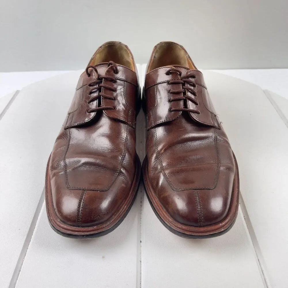 Mezlan Oxfords Mens Size 8.5 M Brown Leather Split Toe Dress Shoes